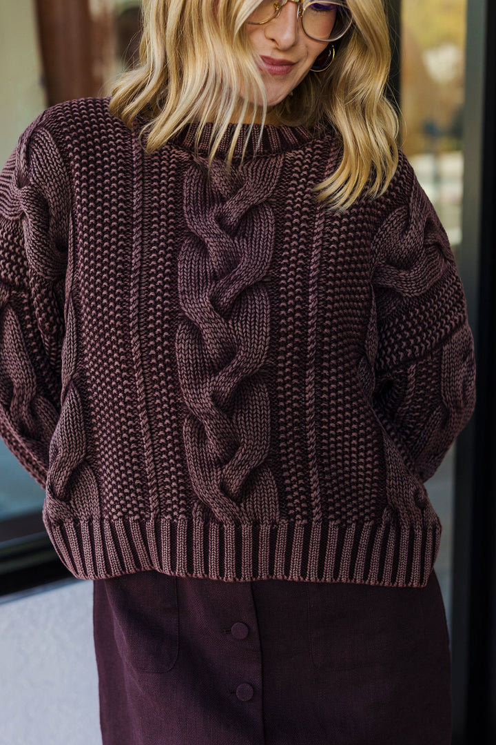The Brownie Points Cable Knit Sweater