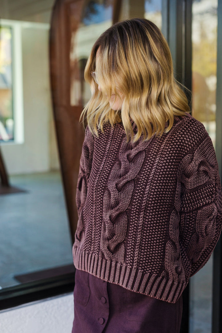The Brownie Points Cable Knit Sweater