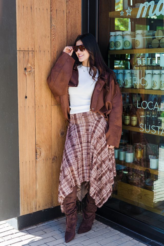 The Autumn Escape Plaid Skirt