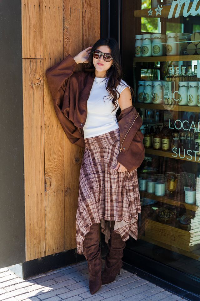 The Autumn Escape Plaid Skirt