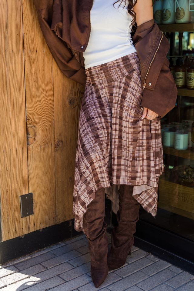 The Autumn Escape Plaid Skirt