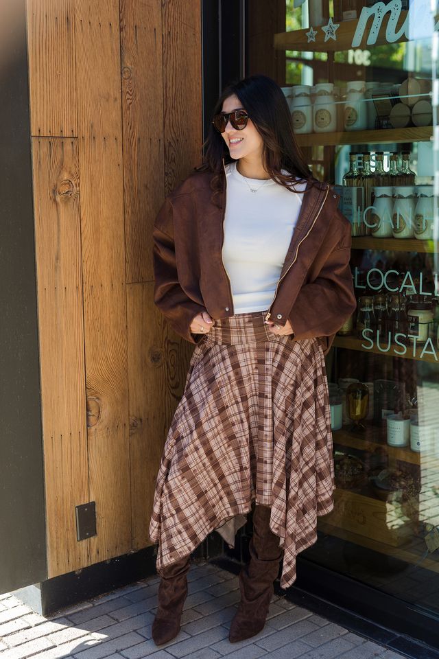 The Autumn Escape Plaid Skirt