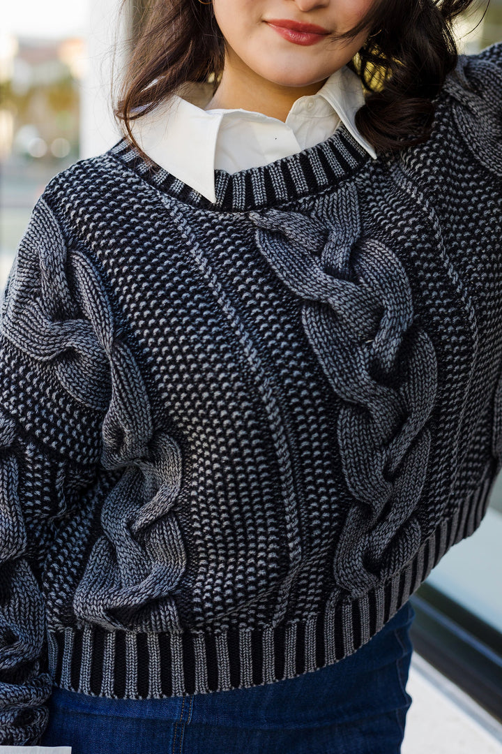 The Brownie Points Cable Knit Sweater