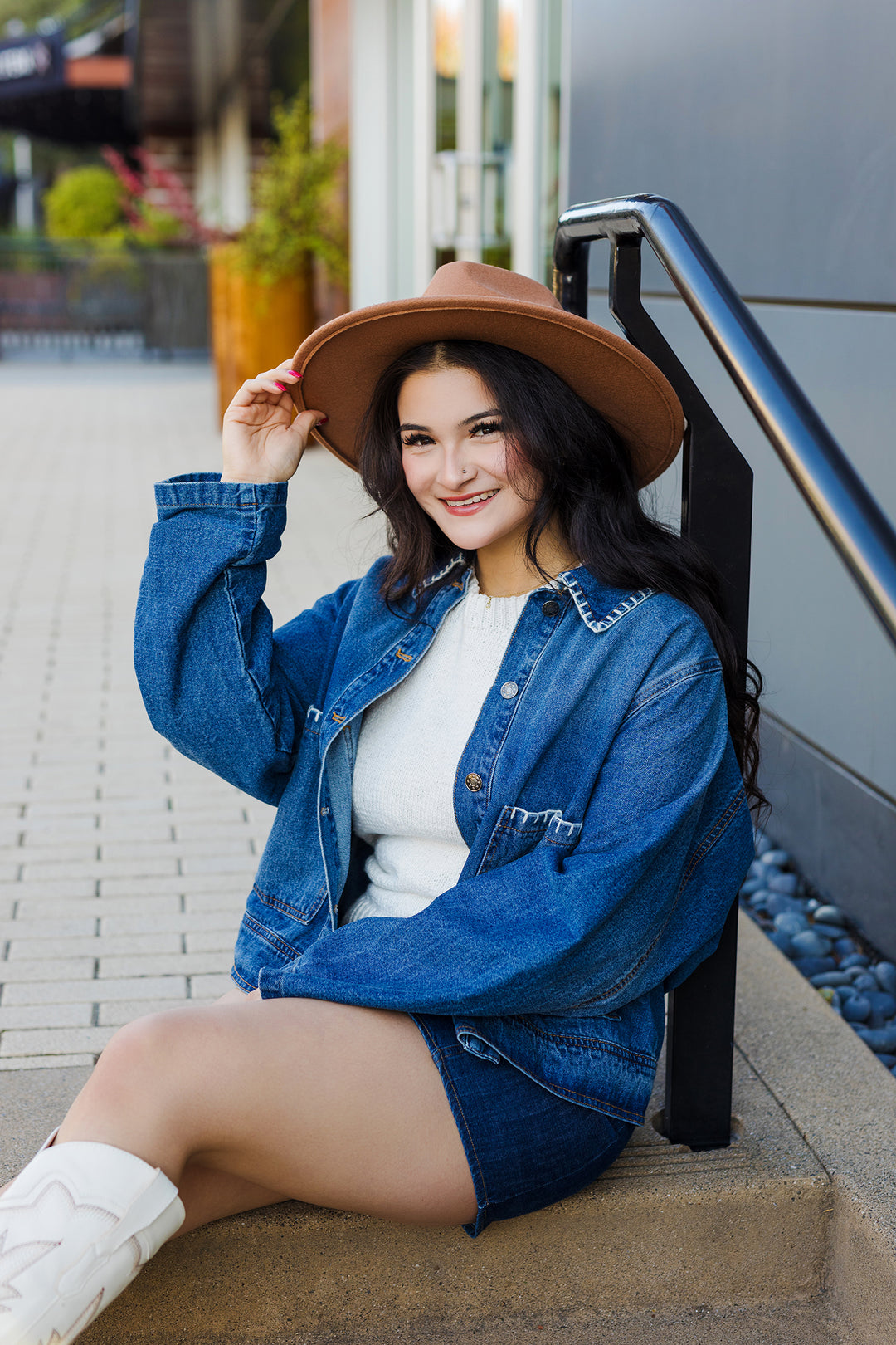 The Stitch In time Boxy Denim Jacket