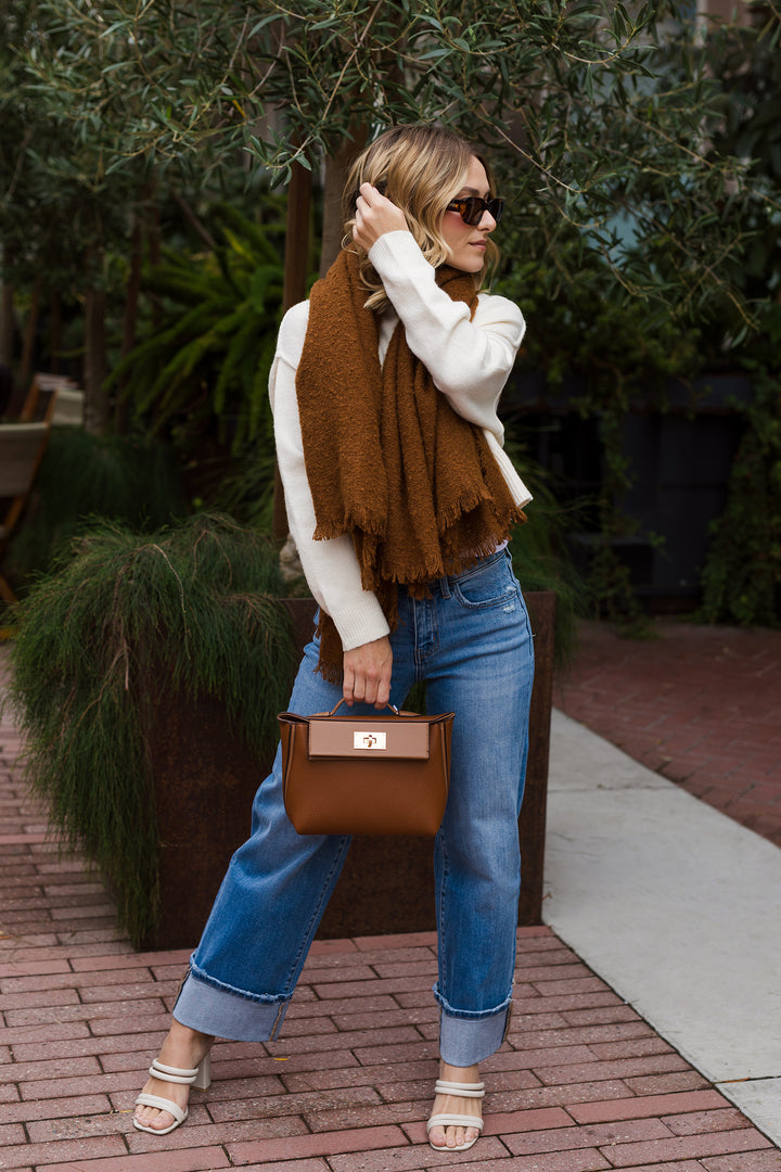 The Sienna Soft Luxury Mohair Square Scarf