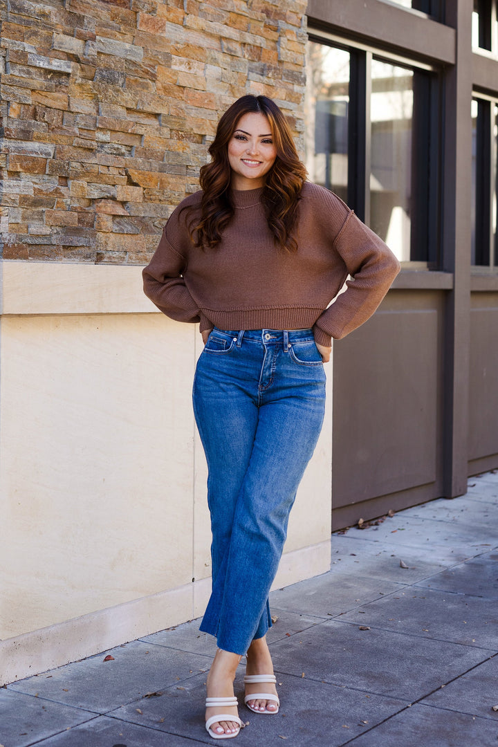 The Worn On Repeat Cropped Pullover Sweater