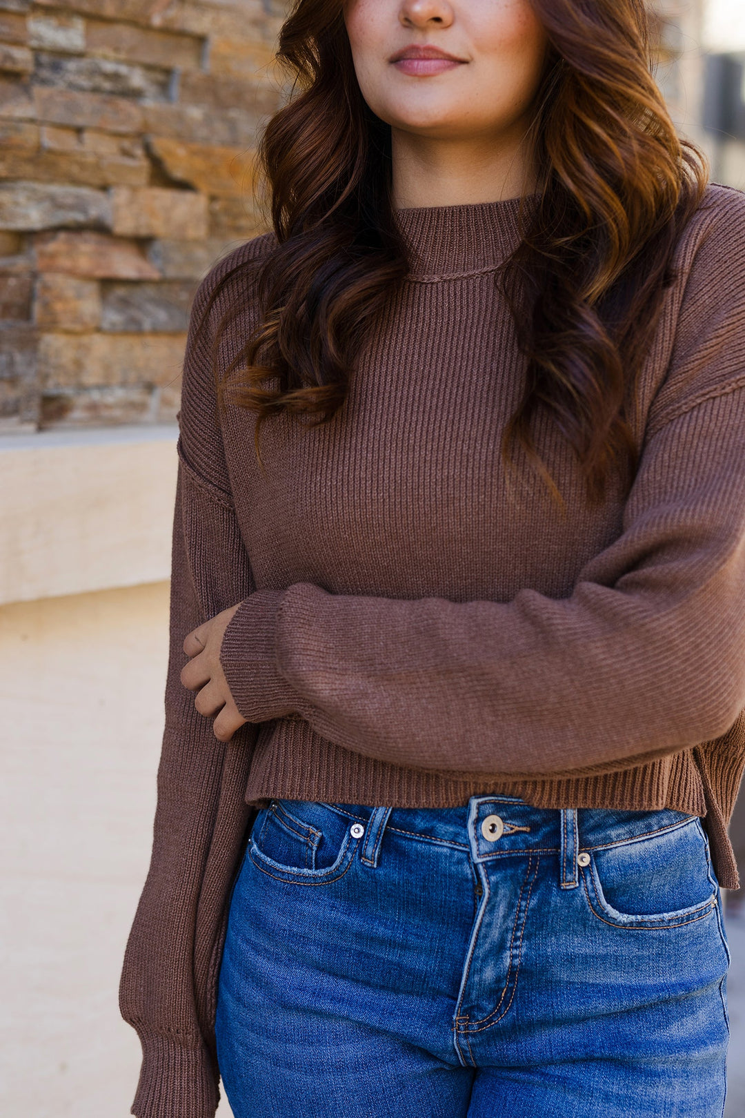 The Worn On Repeat Cropped Pullover Sweater