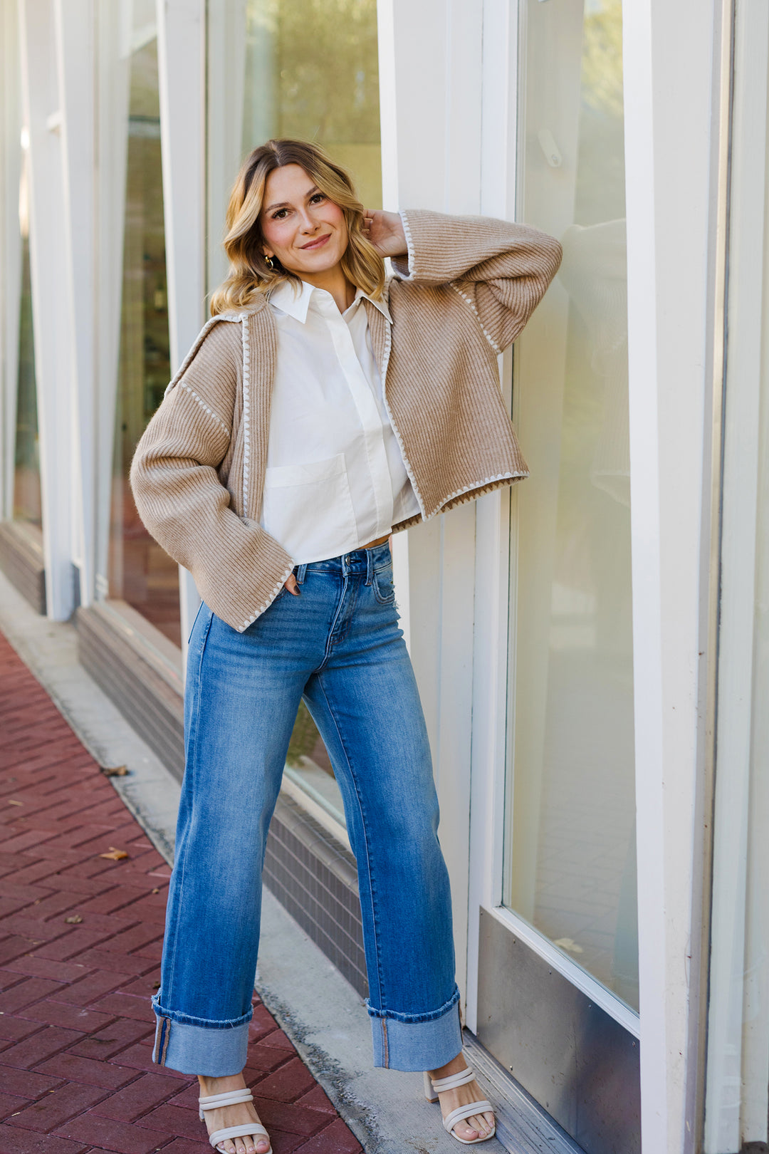 The Tawny Stitch Detailed Sweater Cardigan