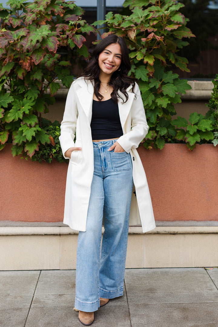 The Lorelei Long Line Notch Lapel Coat