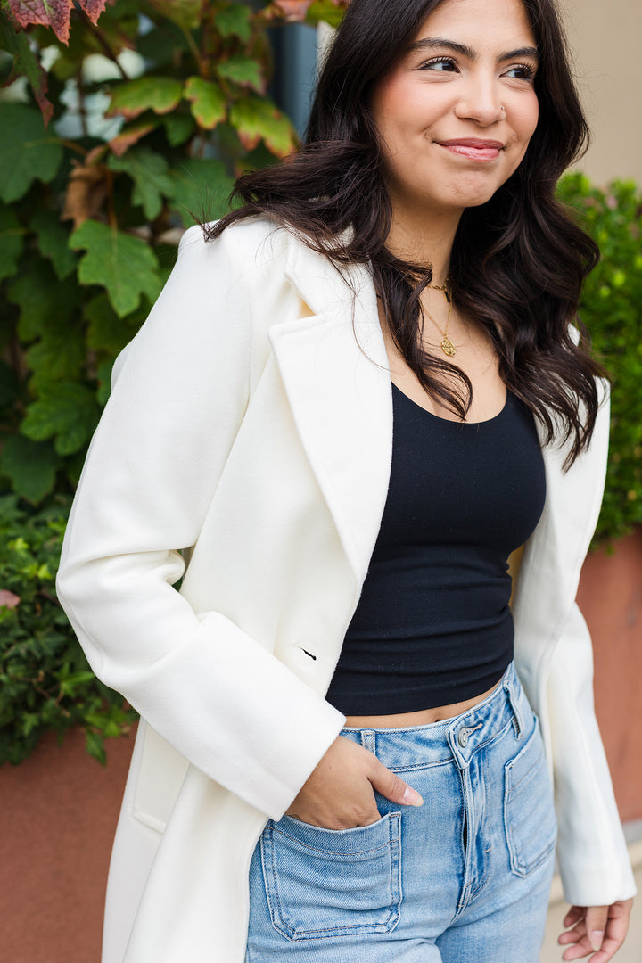 The Lorelei Long Line Notch Lapel Coat