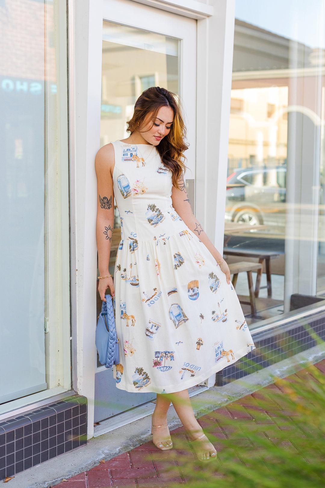 The Seaside Brunch Midi Dress Small / Cream The Seaside Brunch Midi Dress Small / Cream