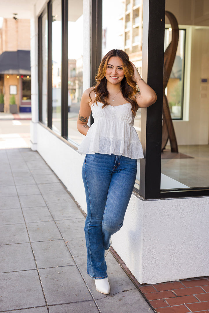 The No Lace Like Home Eyelet Cami Top