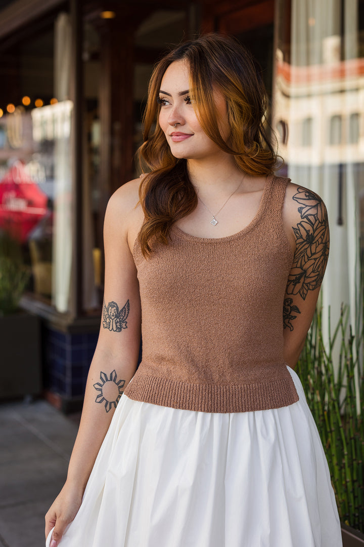 The Ivory & Sand Contrast Maxi Dress