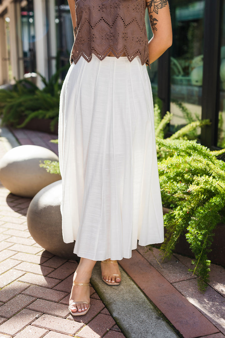 The Beachside Brunch Midi Skirt