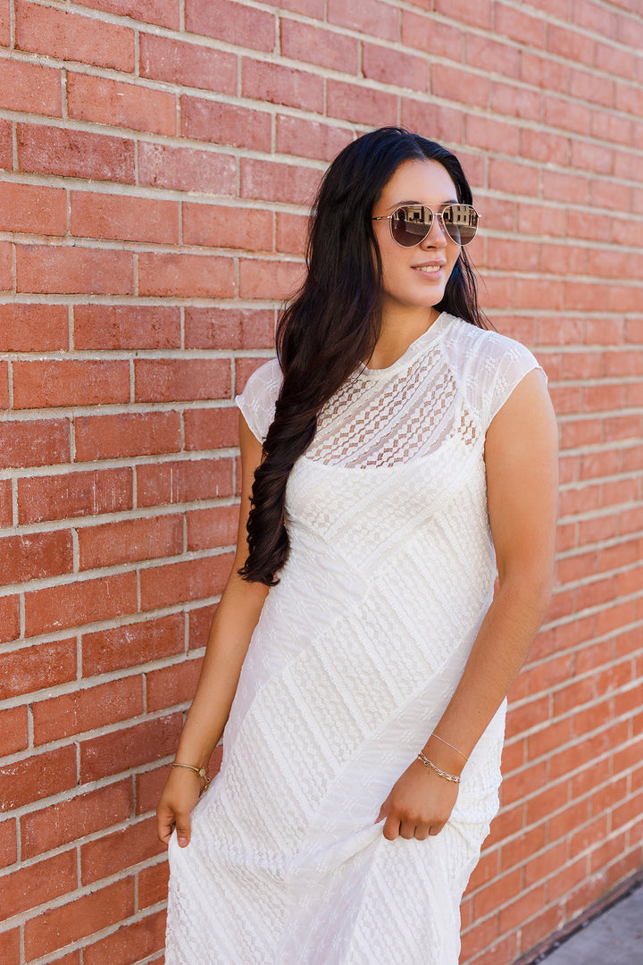 The Delicate Charm Lace Maxi Dress