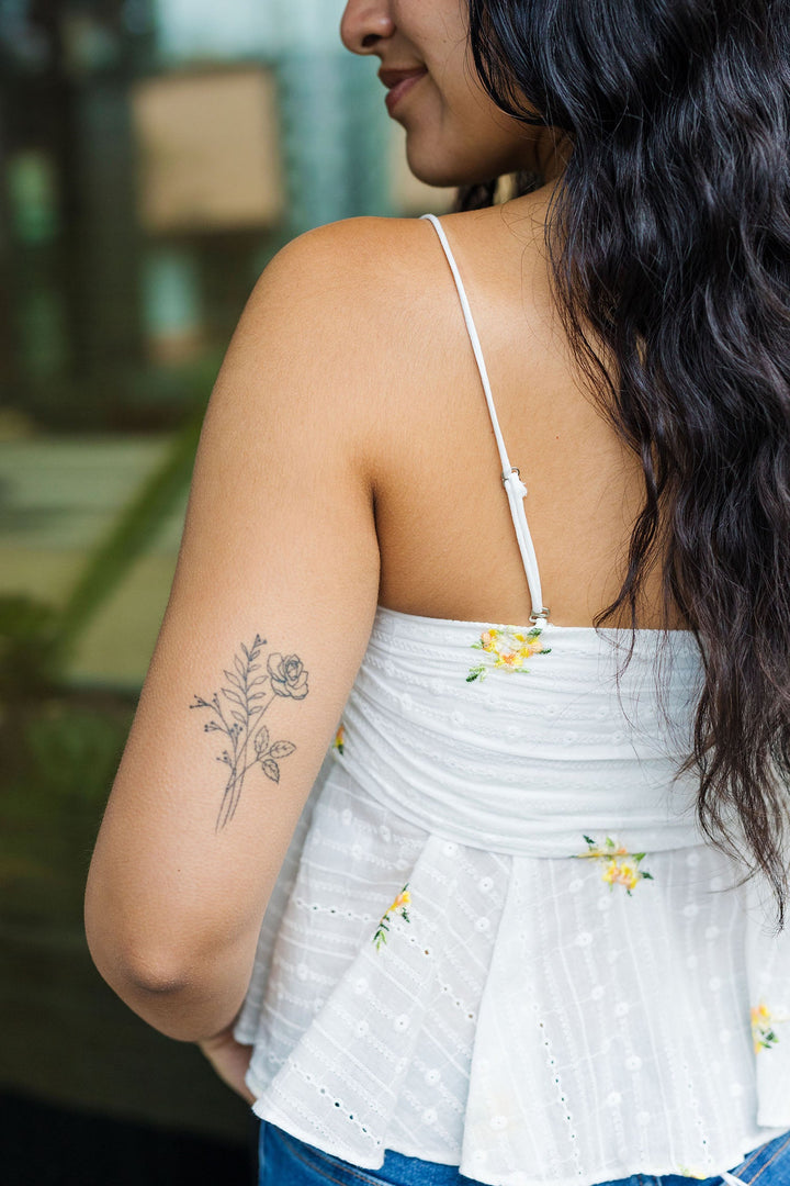 The Front Row Floral Flounce Top