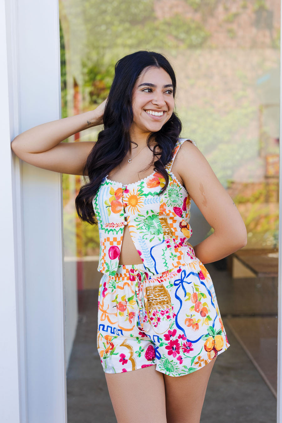 The Summer in Capri Drawstring Shorts