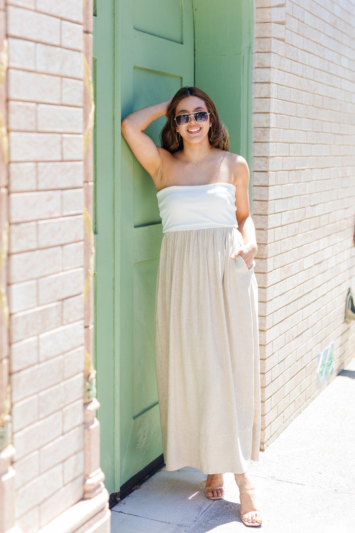 The It Takes Two Linen Maxi Dress