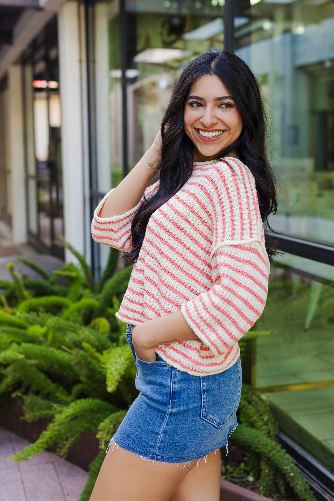 The Girls Trip Striped Summer Sweater