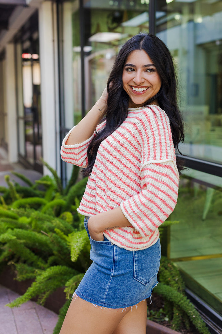 The Girls Trip Striped Summer Sweater