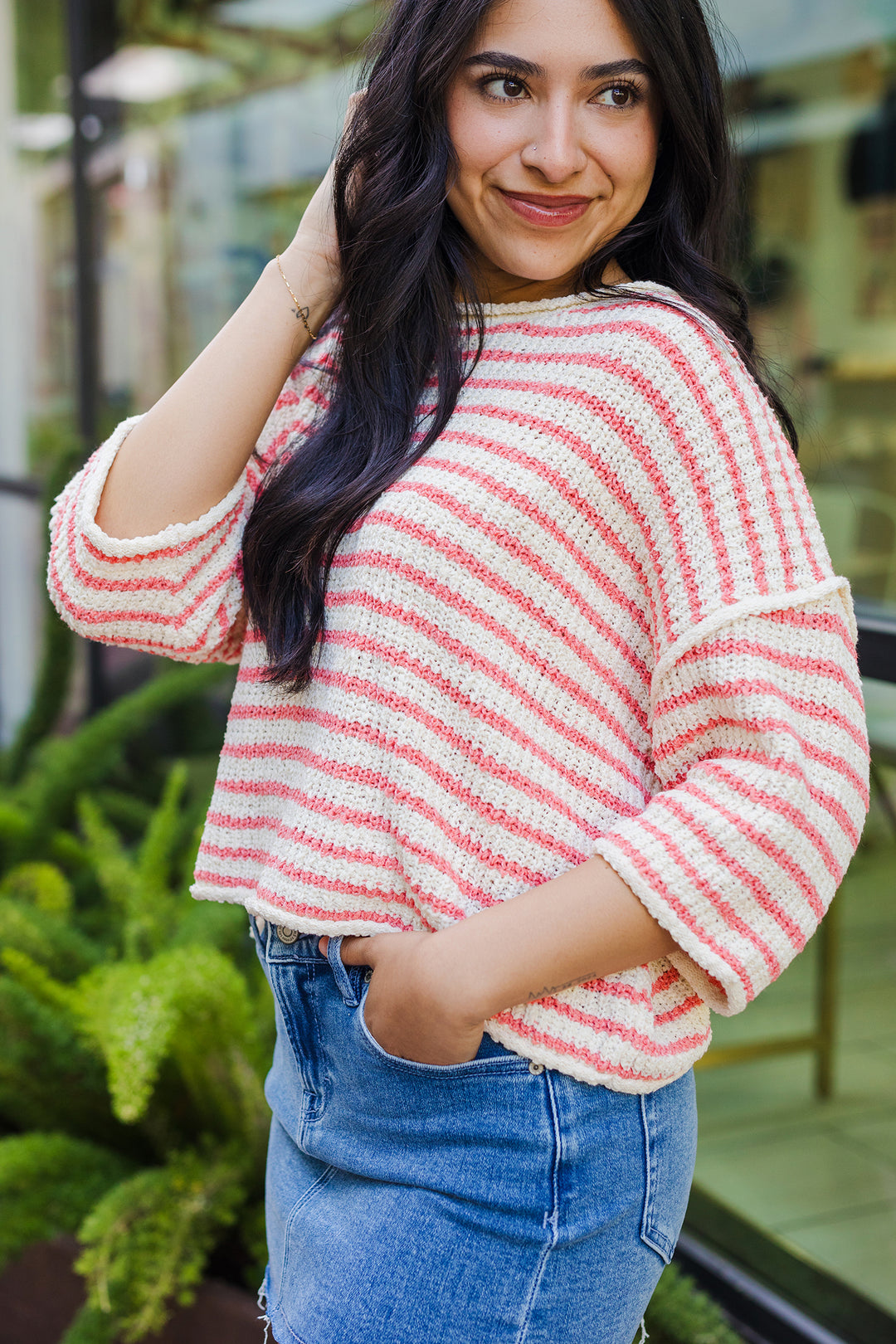 The Girls Trip Striped Summer Sweater