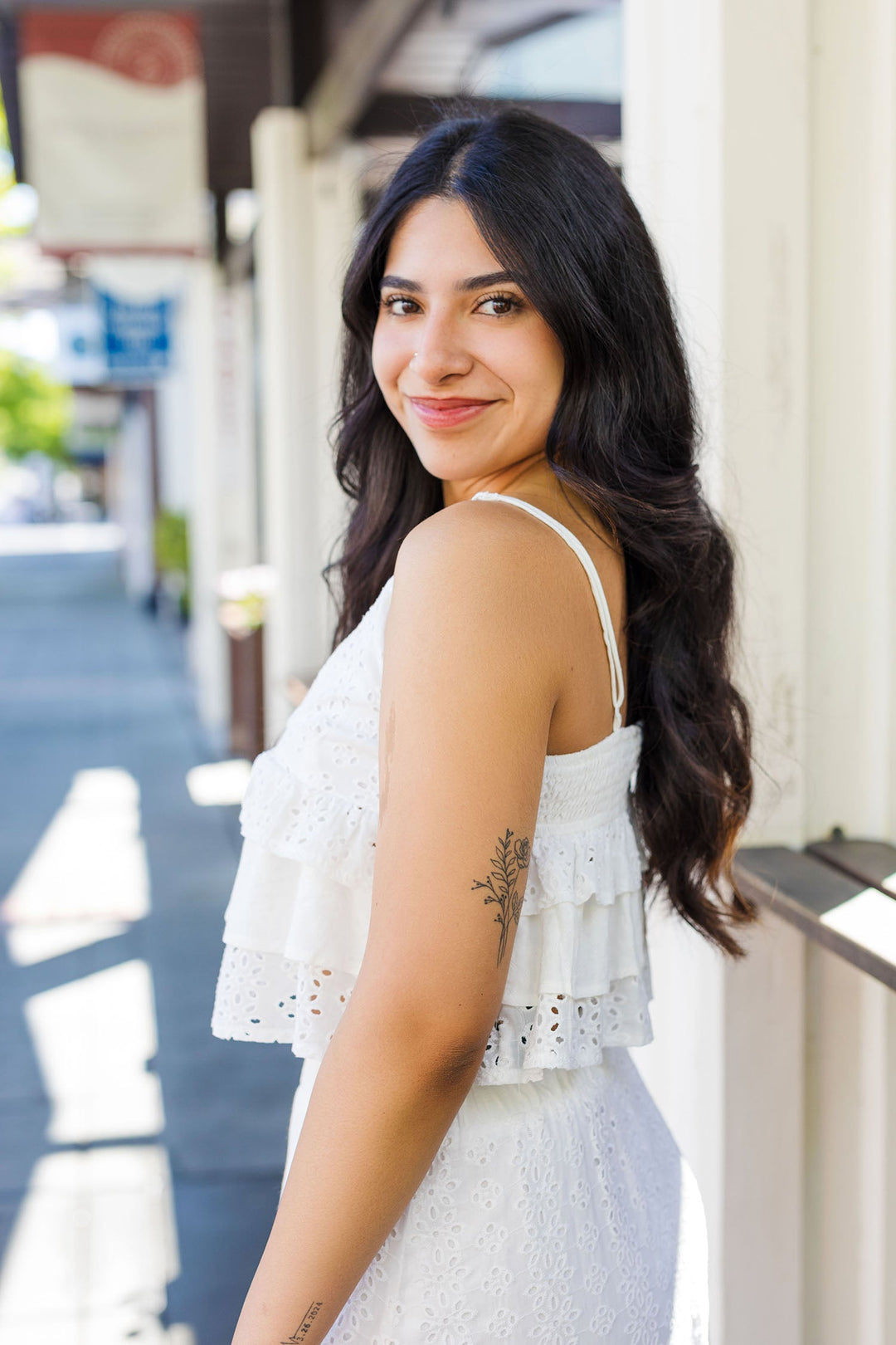 The Seaside Park Eyelet Cami Top