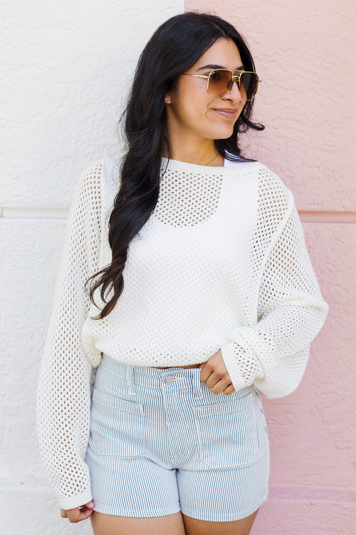 The Salt Air Open Knit Sweater