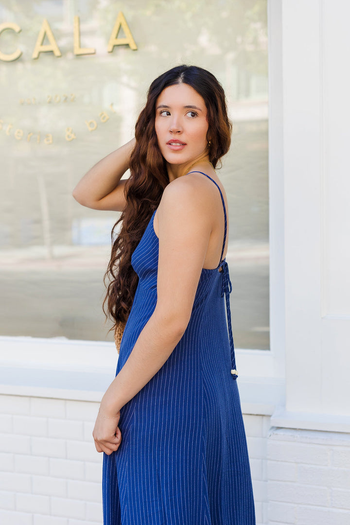 The Coco Cabana Linen Midi Dress