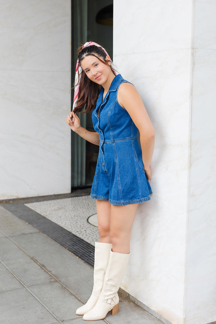 The Blue Jean Baby Denim Romper