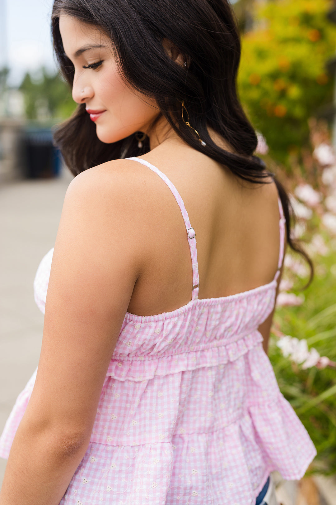 The Love Note Gingham Tank Top