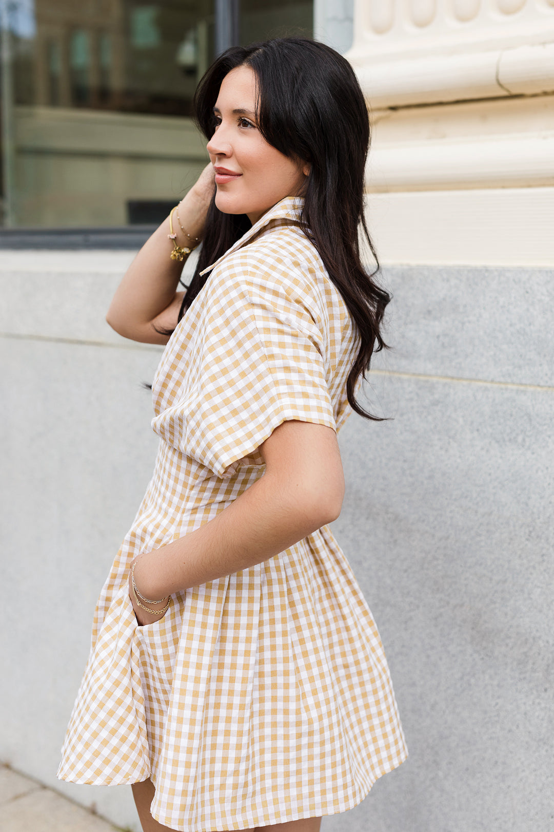 The Lemons To Lemonade Gingham Mini Dress
