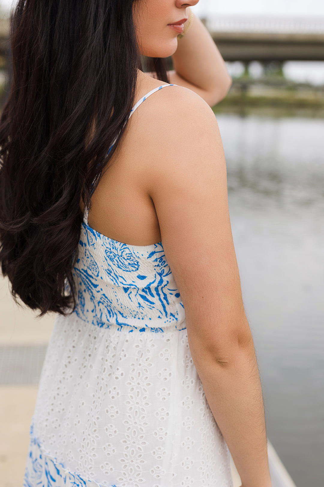 The Skies Of Blue Floral Maxi Dress