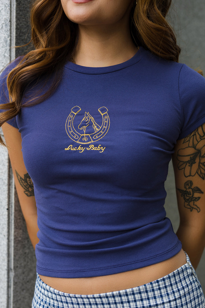 The Lucky Baby Vintage Fitted Tee