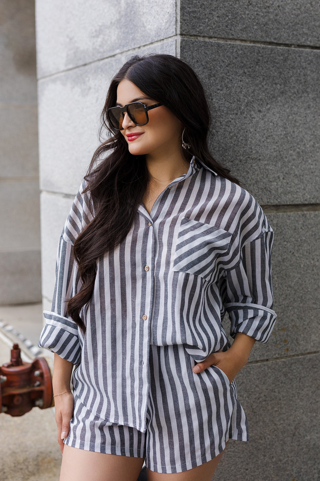 The Sweet Summertime Striped Linen Shorts