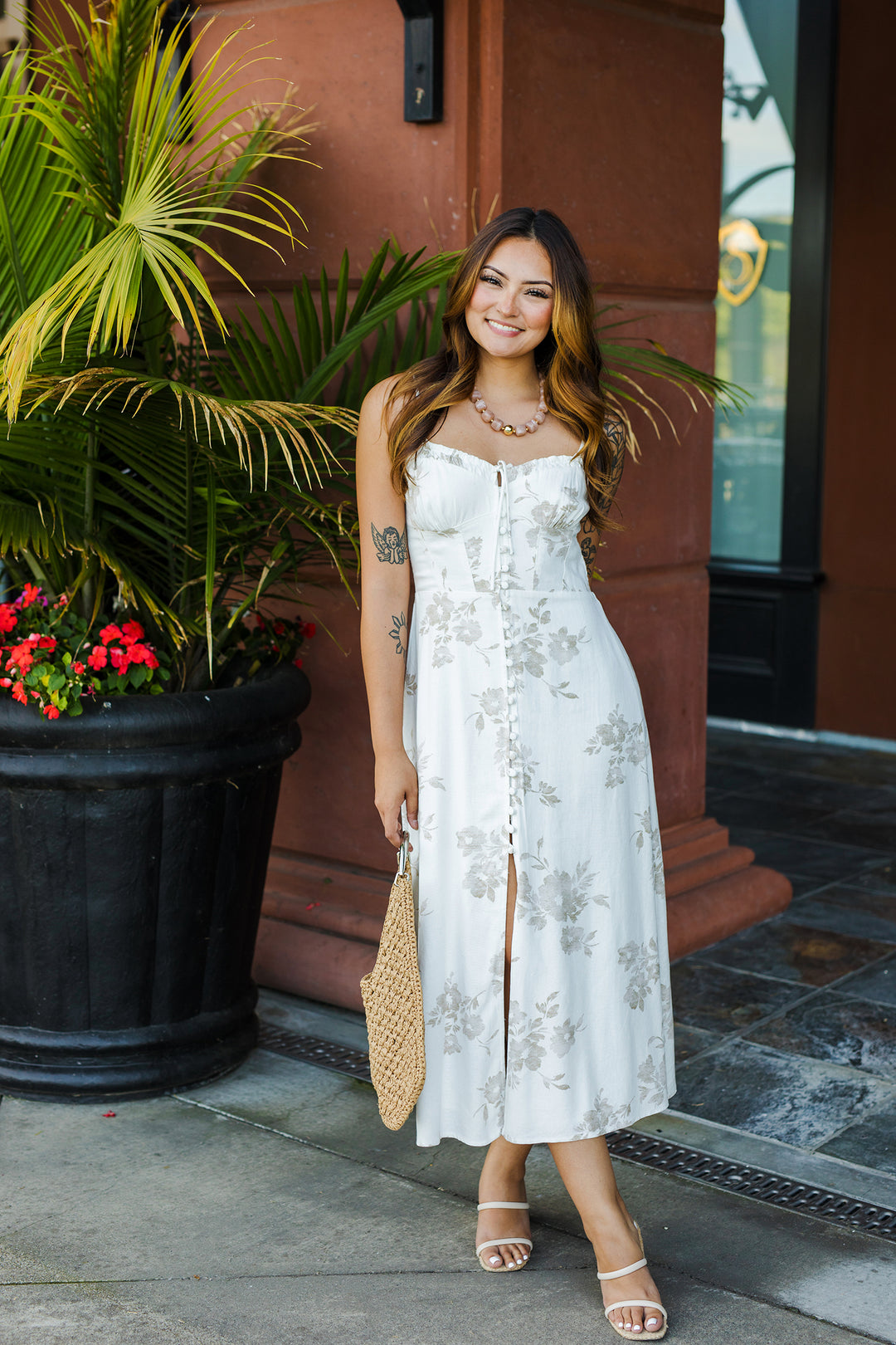 The Moment In Time Sweetheart Corset Midi Dress