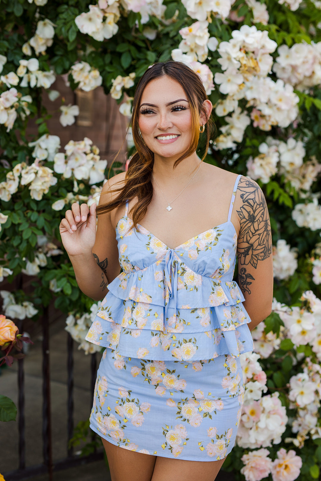 The April Showers Ruffle Top & Skort Set