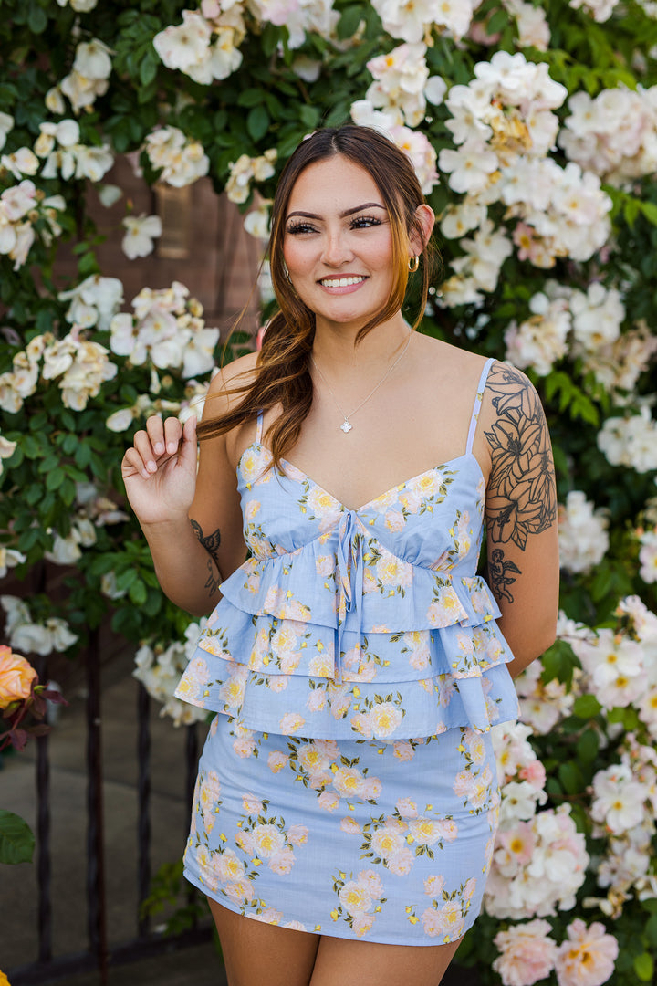 The April Showers Ruffle Top & Skort Set