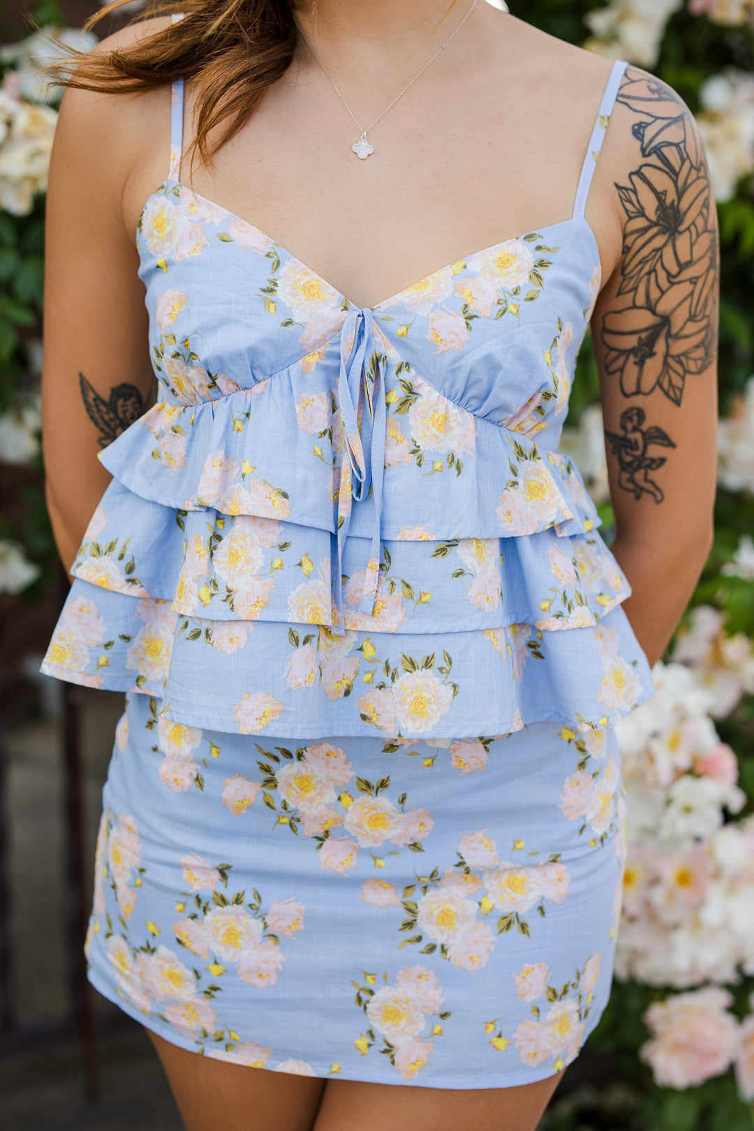 The April Showers Ruffle Top & Skort Set