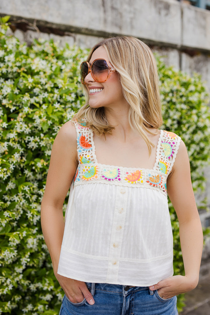 The Sahara Crochet Tank Top