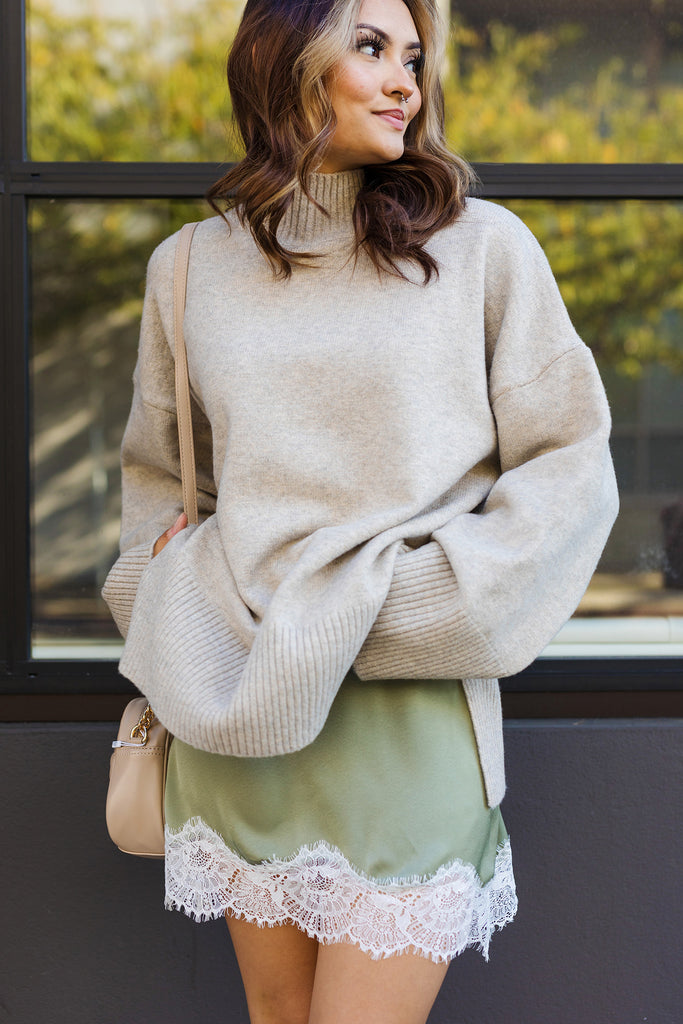 The More Romance Olive Green Satin Mini Skirt – Shoppe Twelve