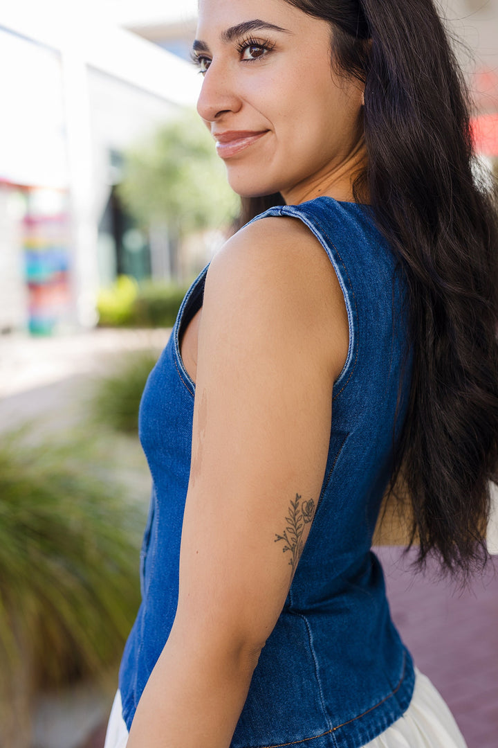 The Blue Jean Baby Mini Dress