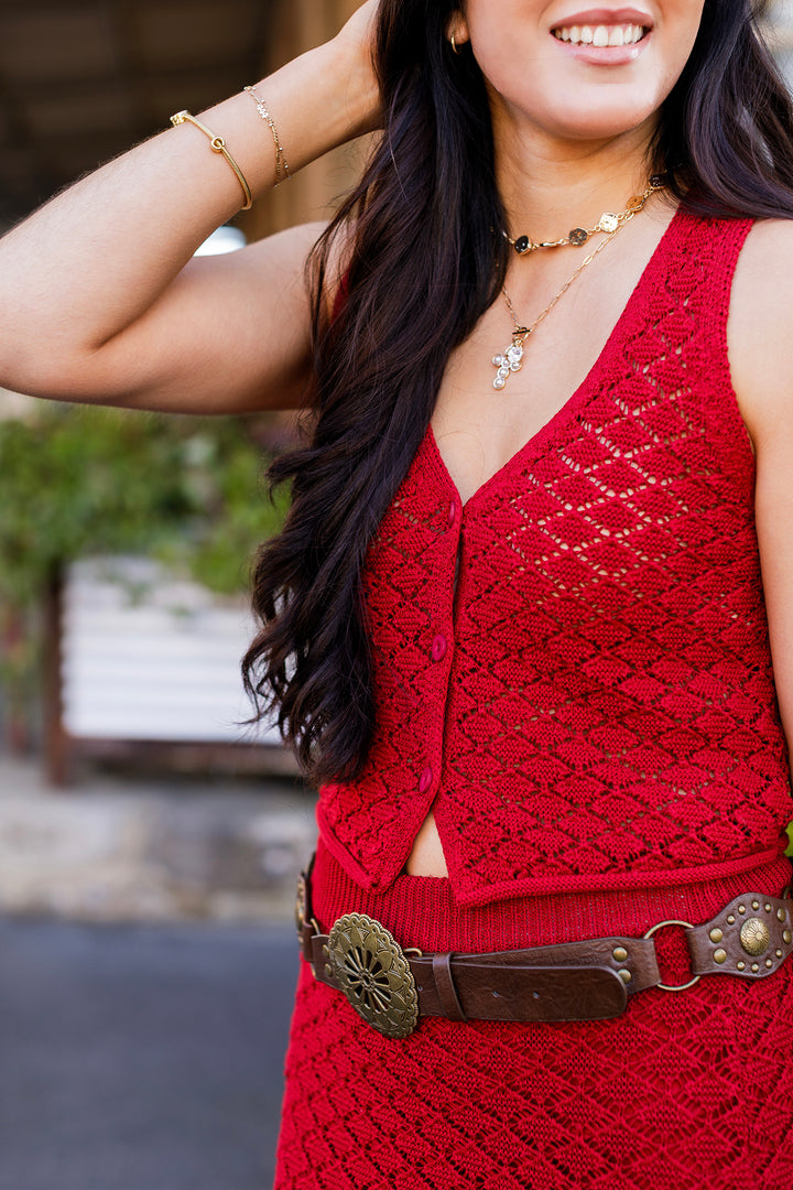 The Modern Venus Crochet Tank Top