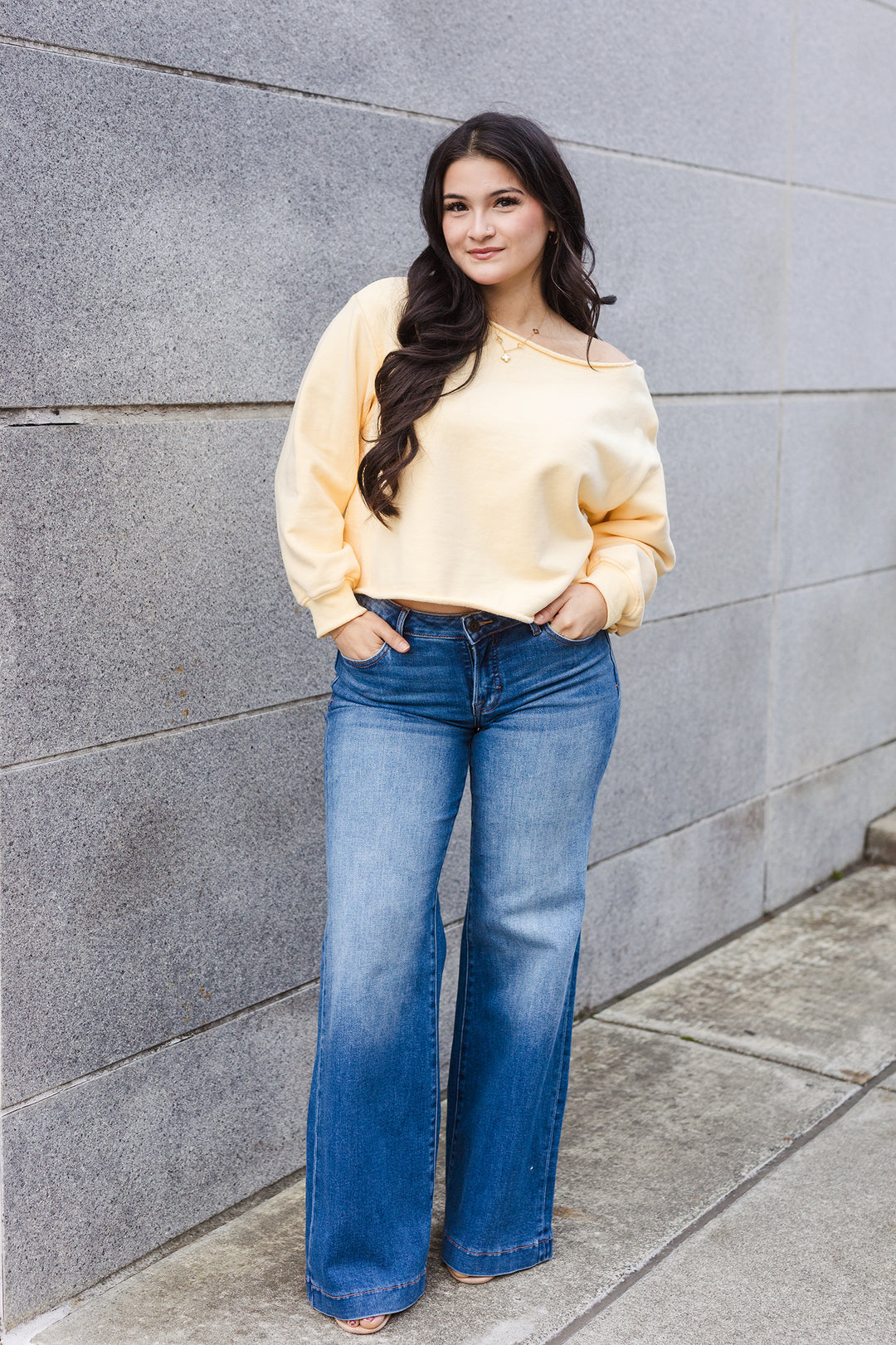 The B-A-N-A-N-A-S Off The Shoulder Sweatshirt