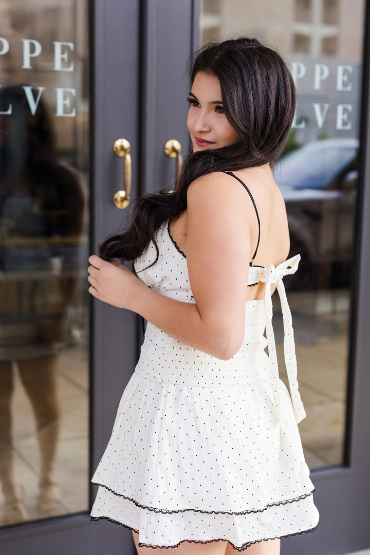 The Brunch With Besties Polka Dot Top