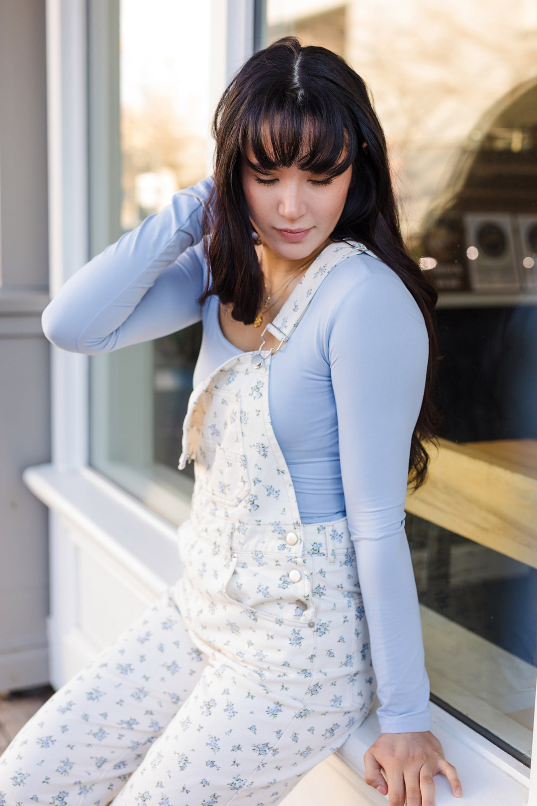 The Pick Me Floral Denim Overalls