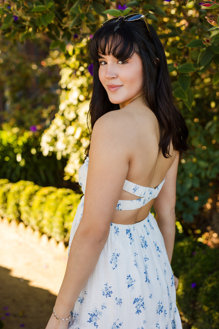 The Summer Breeze Floral Strapless Mini Dress
