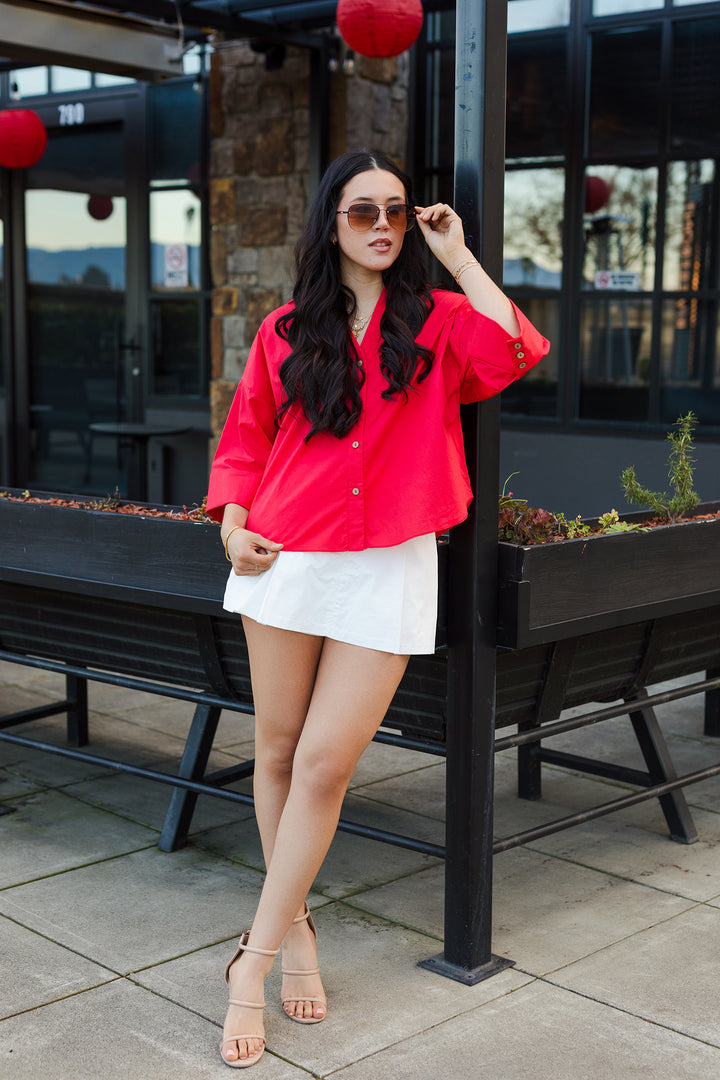 The Well Played Button Front Top