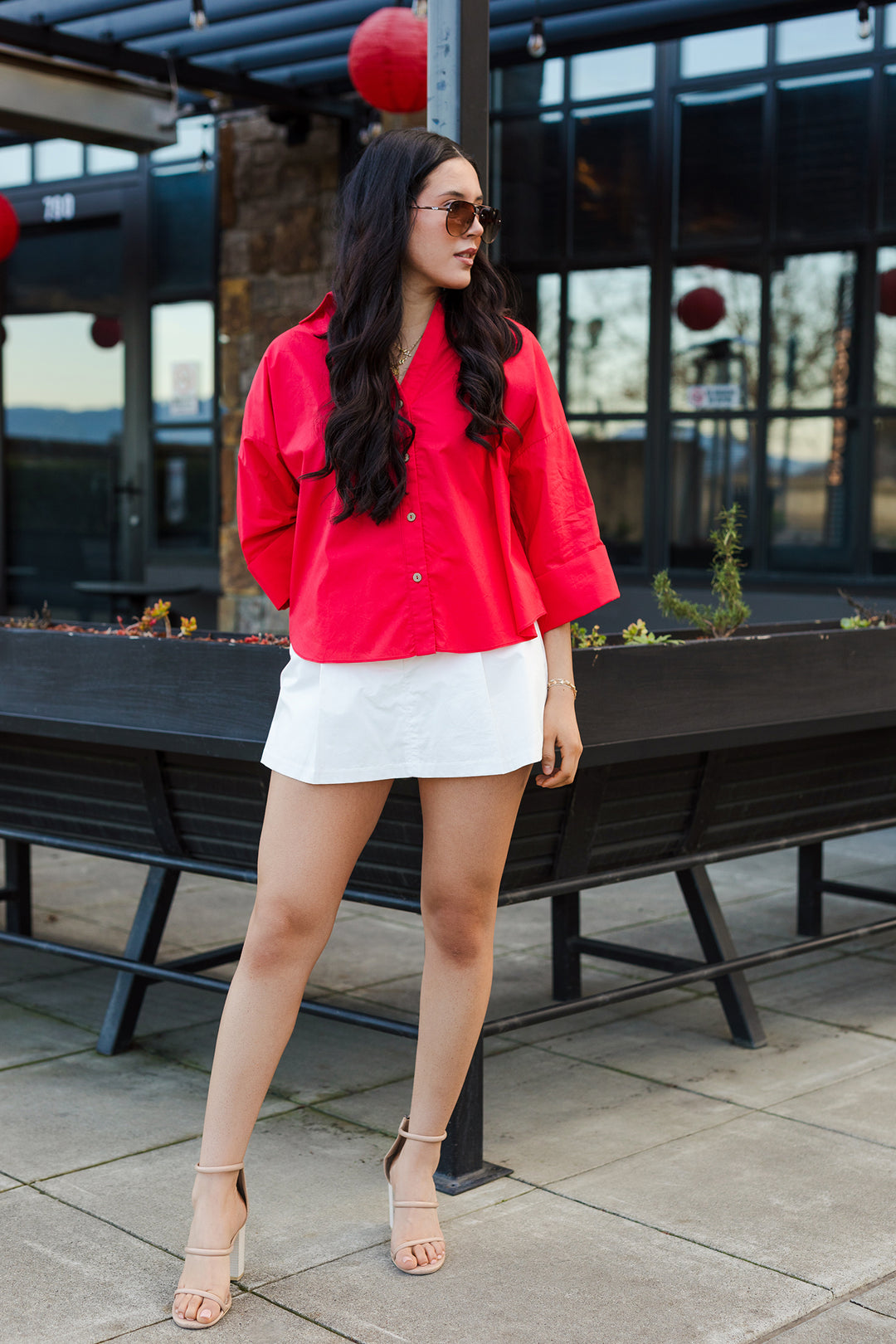 The By The Book Tailored Mini Skorts