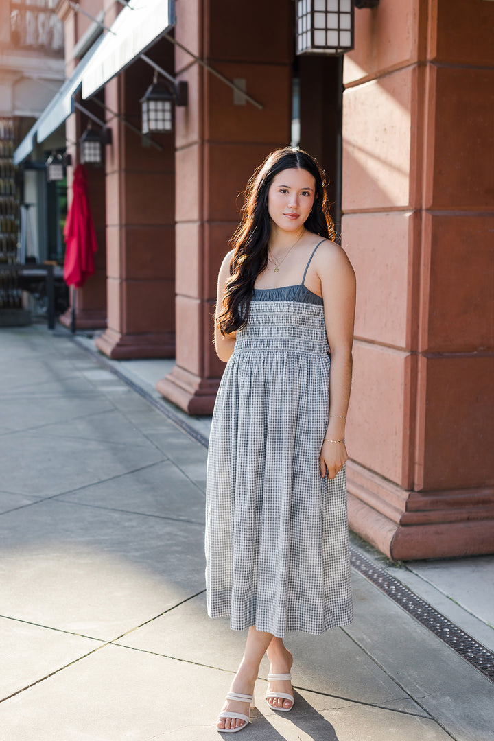 The Sweet Home Alabama Gingham Midi Dress