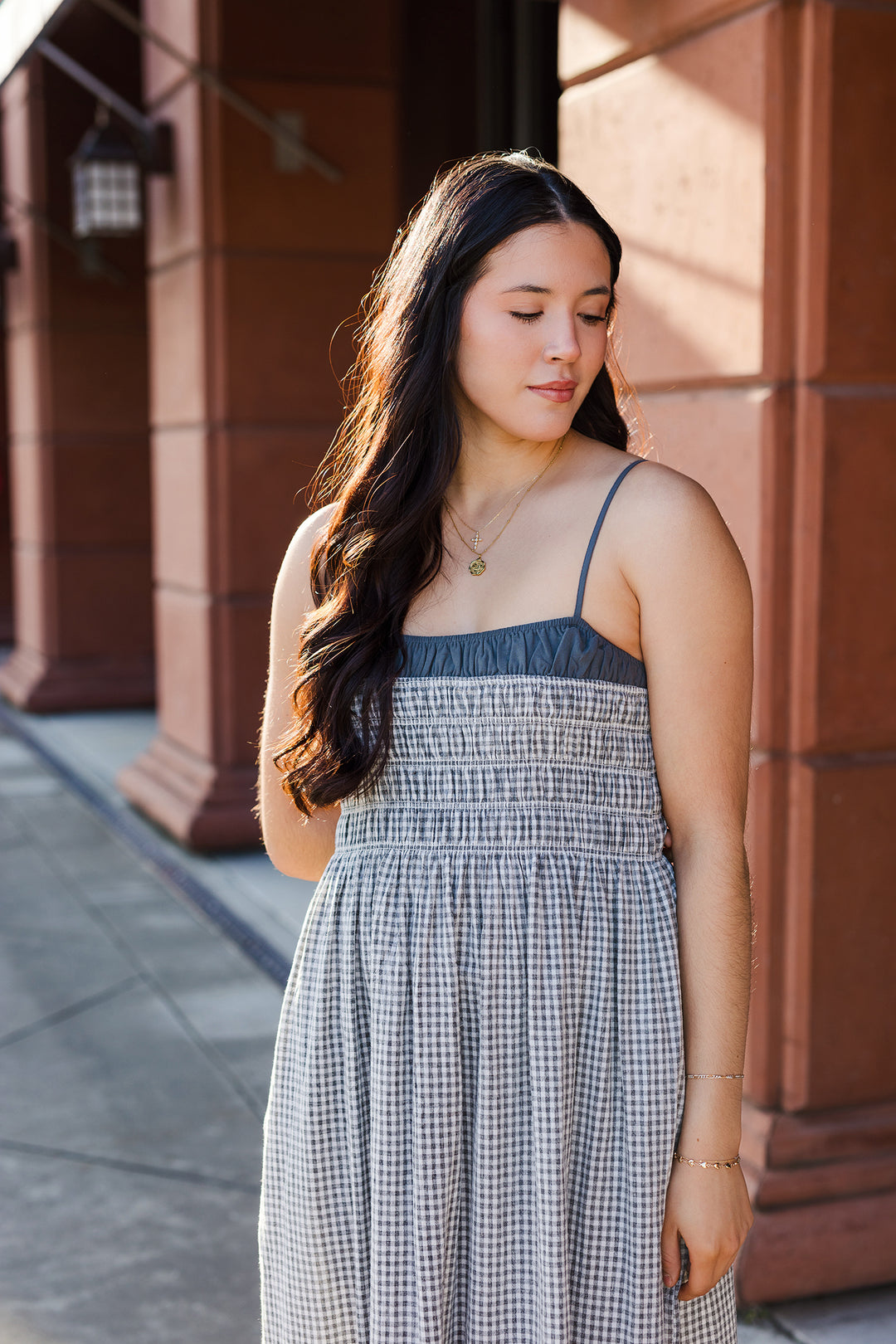The Sweet Home Alabama Gingham Midi Dress